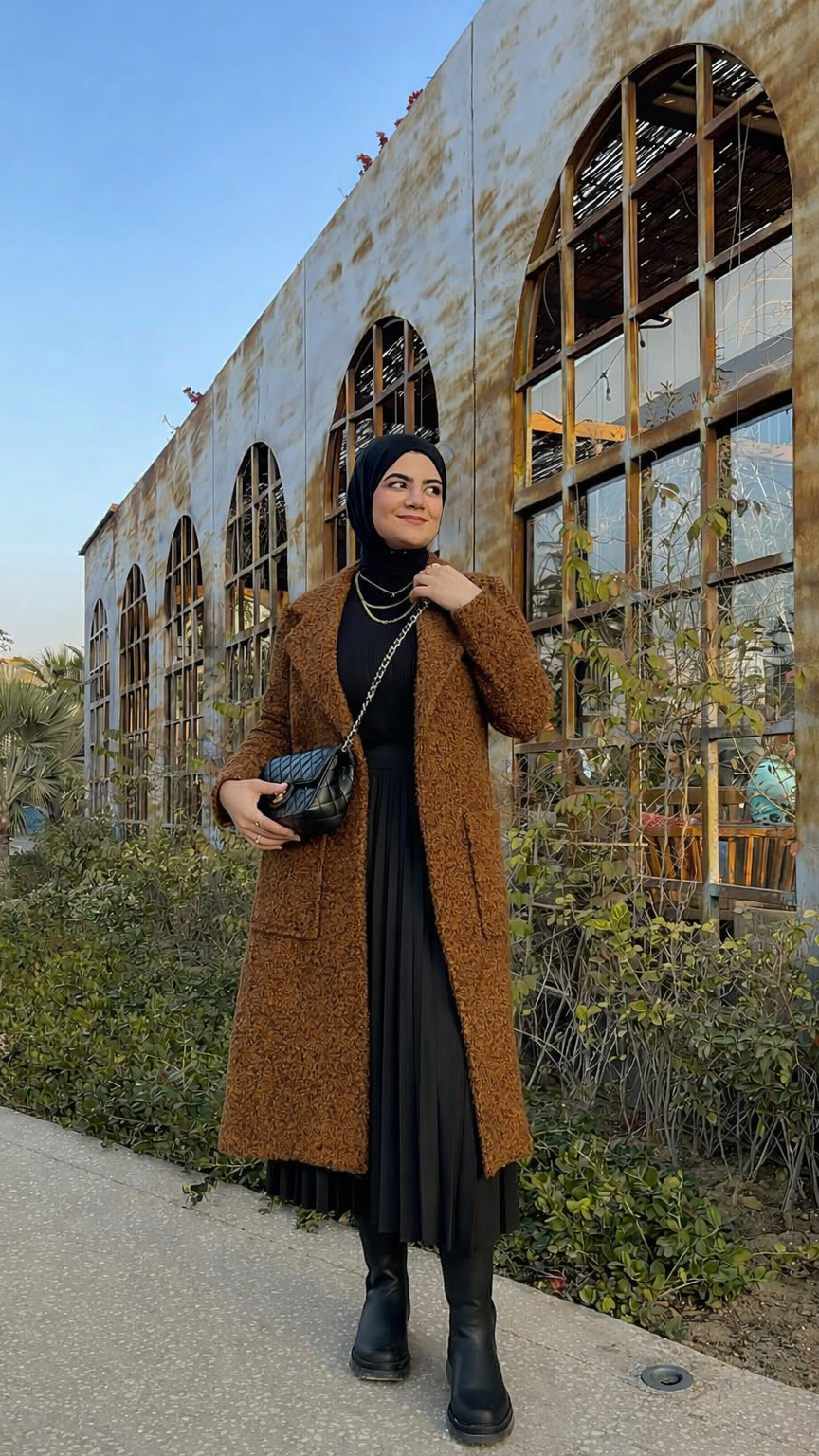 Brown Teddy Long Coat