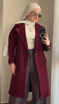 Burgundy Long Coat